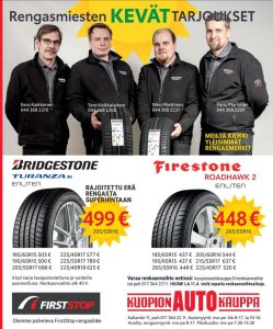 🔴 Kevään parhaat rengastarjoukset nyt Kuopion Autokaupan rengasmiehiltä!