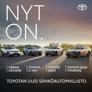 Toyotan sähköautomallistoon Toyota Easy Osamaksu rahoitusetu: 1,99 % korko + kulut