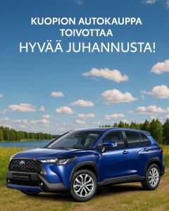 Hyvää juhannusta ja turvallisia ajomatkoja niin mökkiteille kuin juhannusruuhkiin!